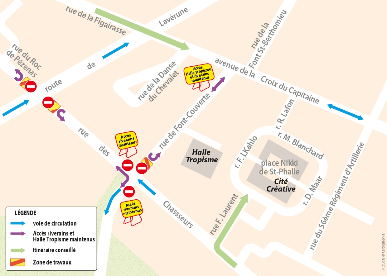 Secteur Chamberte / Les Roses | Modification provisoire de la circulation